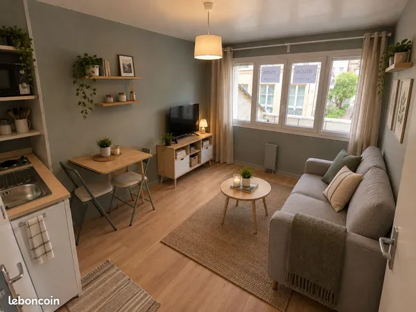 Studio 1 pièce 17 m²