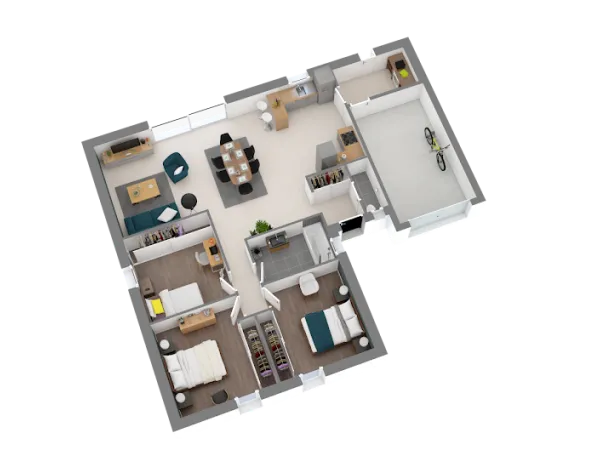 Maison neuve 4 pièces 90 m²