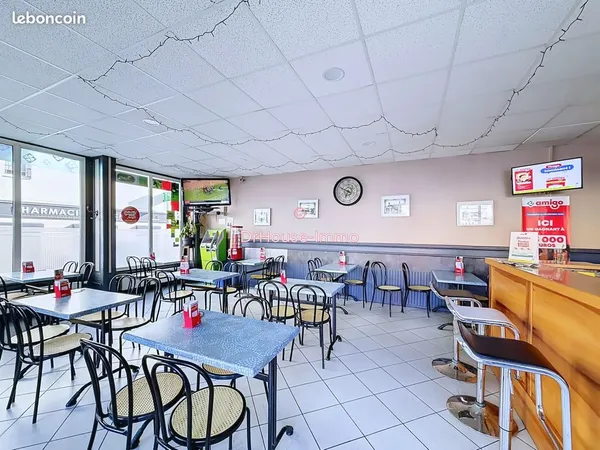 Bar, café, fonds de commerce, jeux, pmu 151 m² la ricamarie