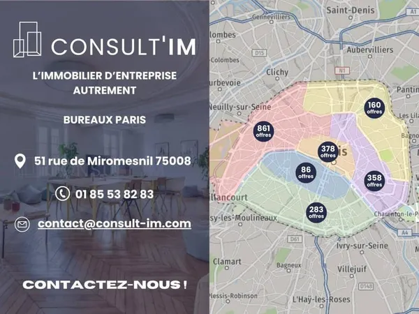 Bureaux de 160m² à louer