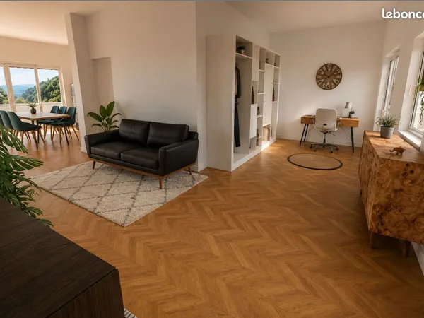 Rare : Plateau de 110 m² avec 2 parkings, terrasse et vue panoramique - Proche CHU