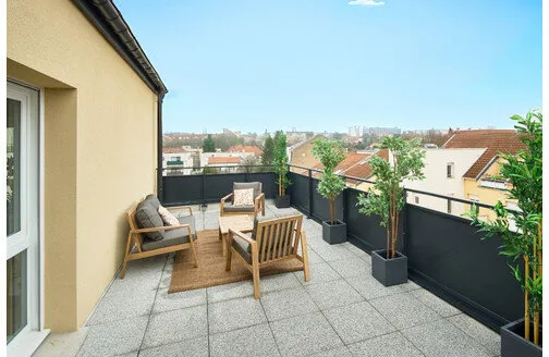 Grand appartement T3 de 61 m² avec balcon - METZ