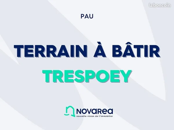Terrain 1 000 m² Pau