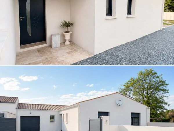 Maison récente de 2023 - Plain-pied 105 m² - 3 chambres - Terrain 453 m²