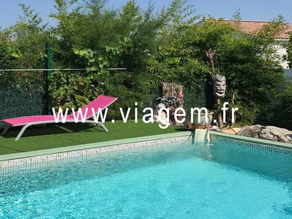belle villa de plain pied avec piscine sur Servian en viager occupé avec un homme unique propriétair