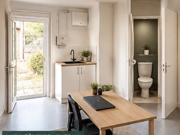 Location bureau meublé à la campagne + Atelier en option - Corroy 51230