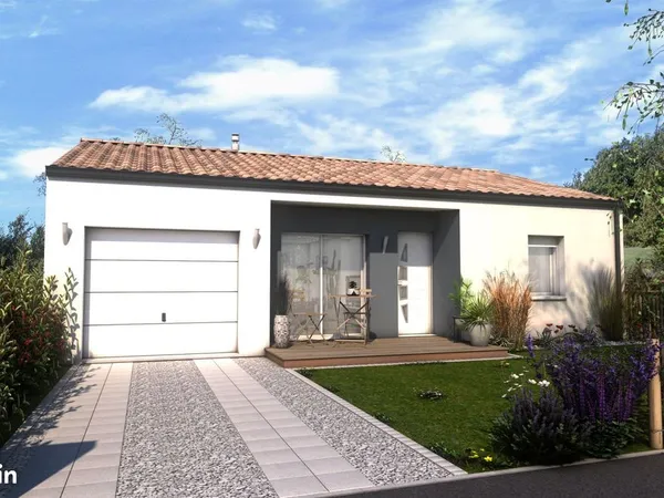 Maison 2 chambres sur un terrain de 486 m² à SAINT-ETIENNE-DU-BOIS