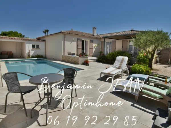 Sérignan - Villa plain-pied 131 m² avec piscine, 4 chambres et prestations de qualité