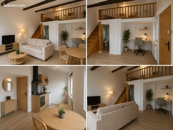 T1bis meublé 32m² centre-ville 3ème étage