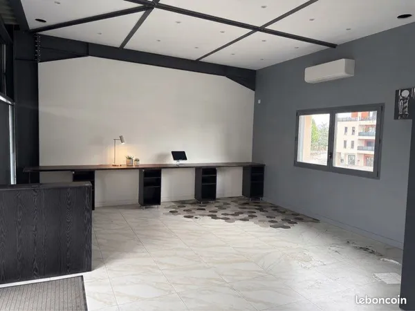 Superbe local professionnel / bureaux climatisé avec 55 places de parking - Veauche (Espace Georges 