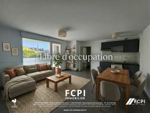 Appartement deux pièces 45 m2 - BEAUZELLE