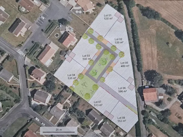 Terrain 530 m²