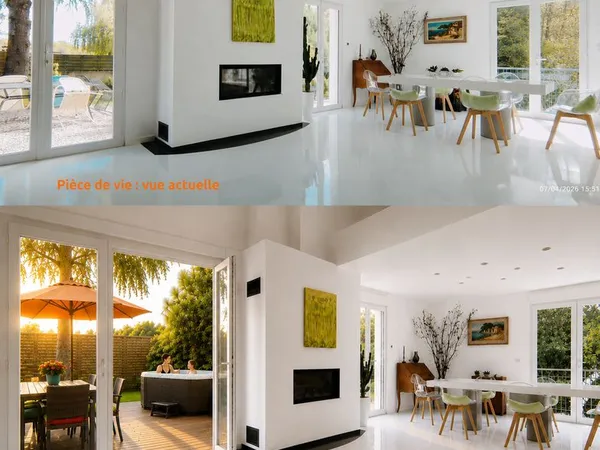 Maison rénovée 183 m² - 4 ch - 5 min centre-ville