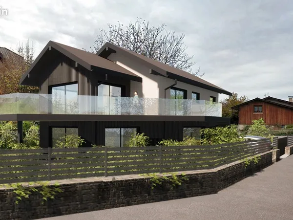 Maison neuve d'exception à Neuvecelle - Vue Lac