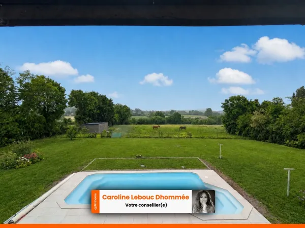 Maison contemporaine avec piscine chauffée et 1,8 hectare clos