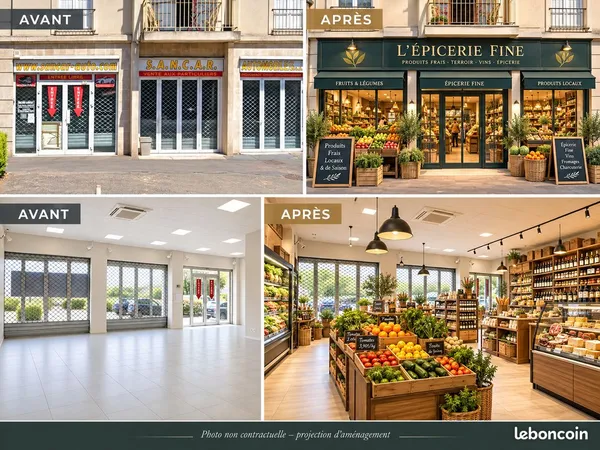 Local commercial 240 m² + 2 parkings - Poissy, proche RER