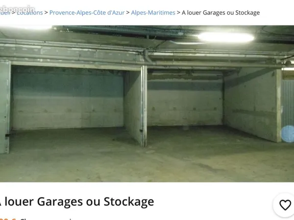 Local stockage 60 m2 Nice St Isidore