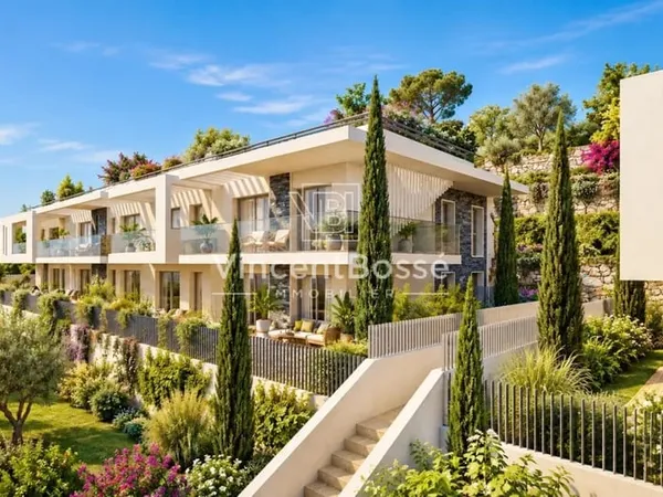 NICE SAINT-PANCRACE - 1 PIÈCE 22 M² - TERRASSE & JARDIN PLEIN SUD - RÉSIDENCE NEUVE AVEC PISCINE - P