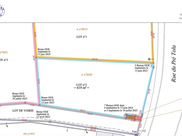 Terrain 619 m² Somain