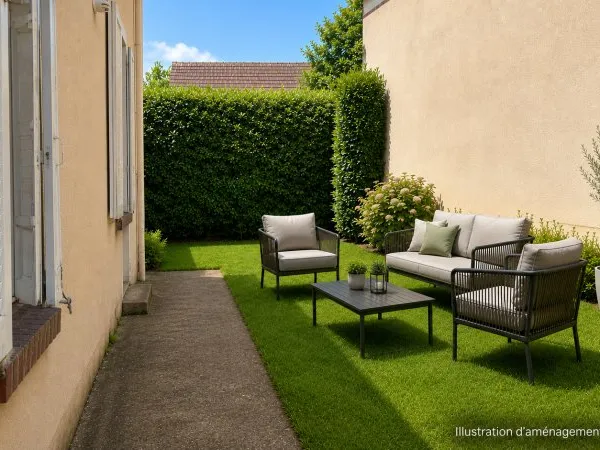 Vends appartement avec jardin