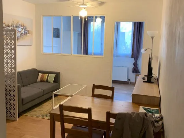 Centre-ville, charmant T1bis rénové de 28m², meublé et tout équipé