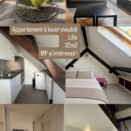 ✨appartement meublé 32 m² à louer - lille centre✨
