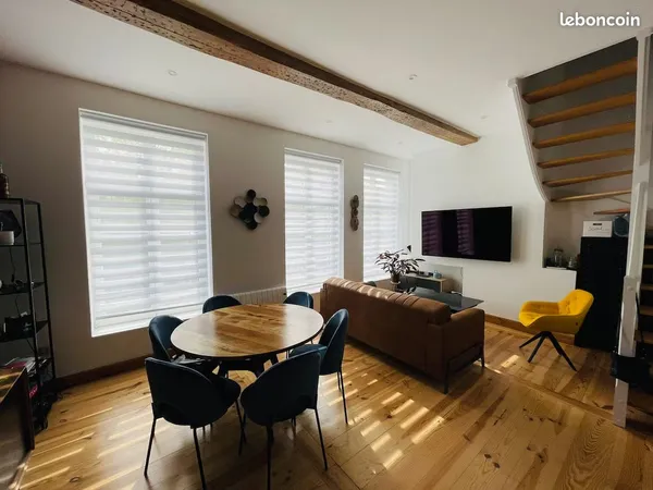 Vieux-Lille — T4 de 90 m² meublé, 3 chambres, 2 salles de bain