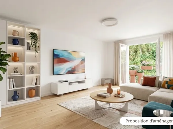 Vends appartement rénové avec jardin