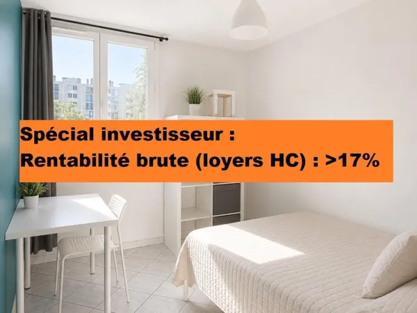 Spécial investisseur T5 5 chambres meublé pour colocation