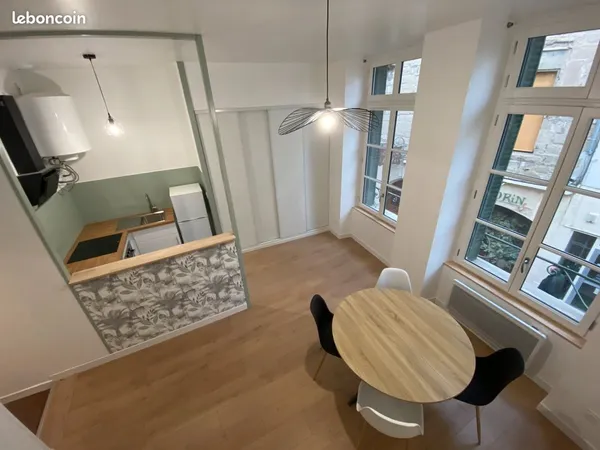 Appartement meublé 37m² rénové centre historique Romans