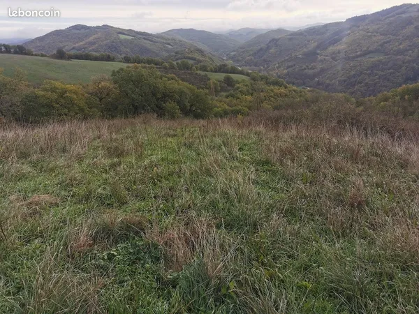 Très grand terrain 7,5 hectares prairie, forêts, source et ruine, idéal projet autonomie