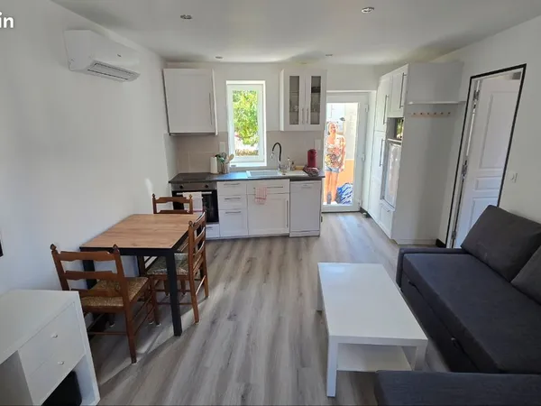 Maison T2 climatisé avec jardin