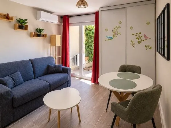 Nice Fabron - Studio meublé avec terrasse de 17 m² et parking