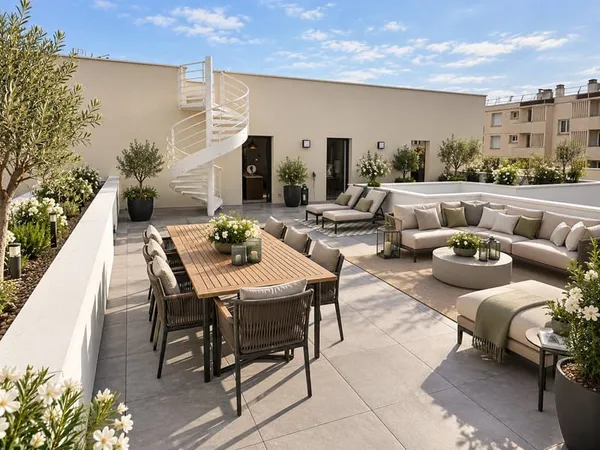 EXCEPTIONNEL : NEUF et LIVRÉ ! T5 DERNIER ETAGE de 120m2 avec 195 m2 de TERRASSES + ROOFTOP !
