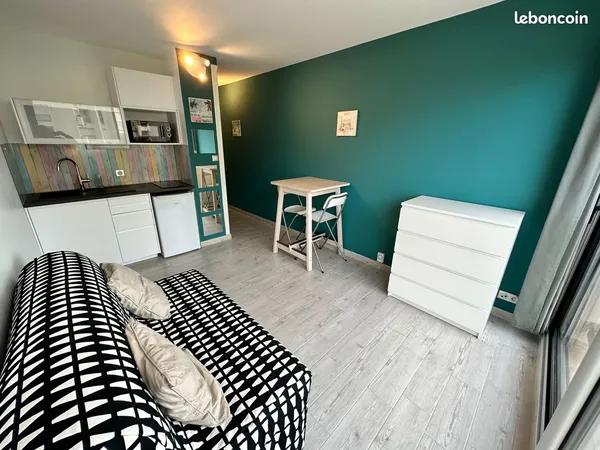 Studio meublé 18 m² - Carnon - Résidence sécurisée avec ascenseur