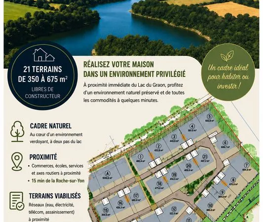 Terrains constructibles à Saint-Vincent-sur-Graon