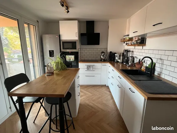 Toulouse Sept-Deniers - Grand T2 55 m² + balcon + parking + cave + clim réversible