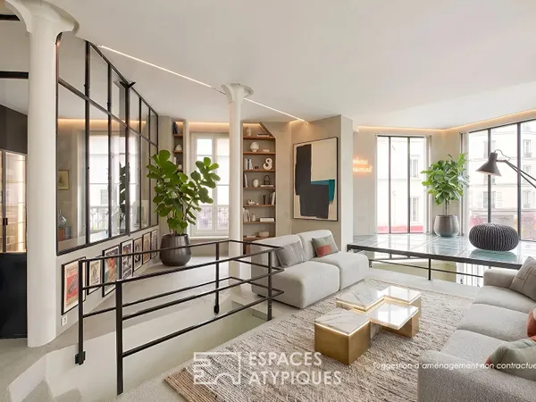 Lumineux loft en proue sur la Butte Montmartre