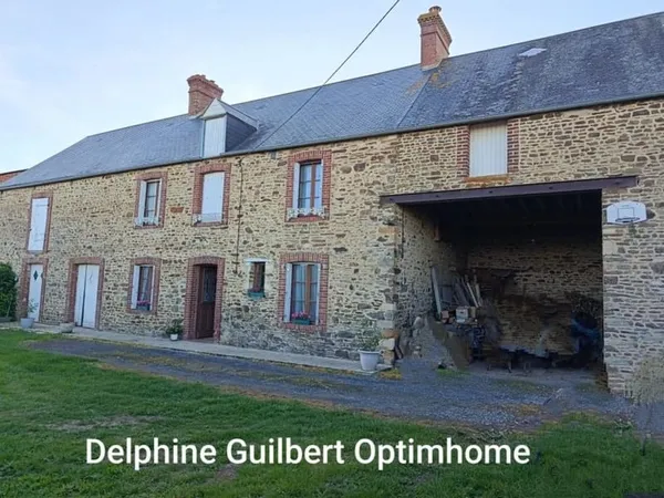 À VENDRE LONGÈRE 5 PIECES 3 CHAMBRES AVEC DÉPENDANCES ET TERRAIN - LES MONTS D'AUNAY (14)