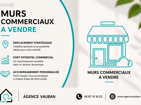 Murs commerciaux 180 m² BESANCON