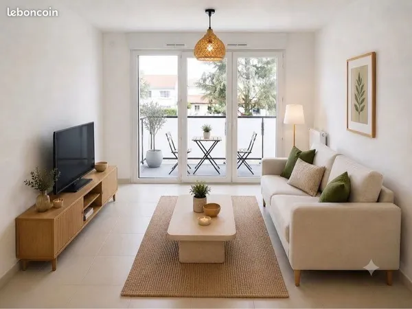 T3 - 62,7 m2 - Balcon plein sud 7,7 m2 - Cave + Parking