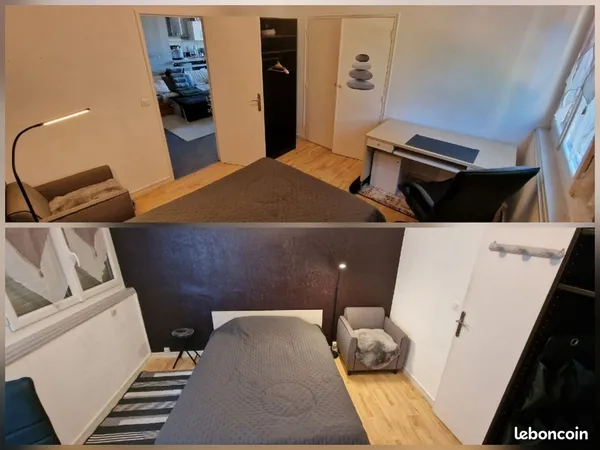 Chambre meublée en colocation dans appartement de 65m²