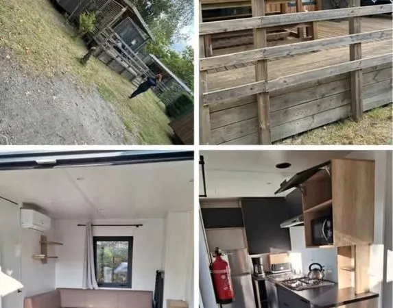 Mobil home 3 ch camping 5 étoiles Landes
