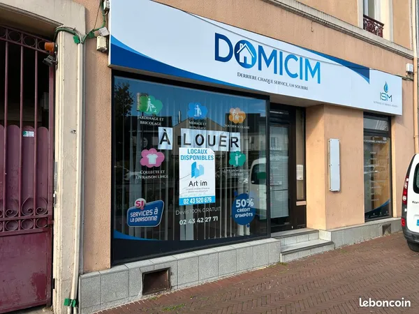 À LOUER - Local commercial / bureaux 85 m² avec vitrine - Le Mans Chasse Royale - Dispo immédiatemen