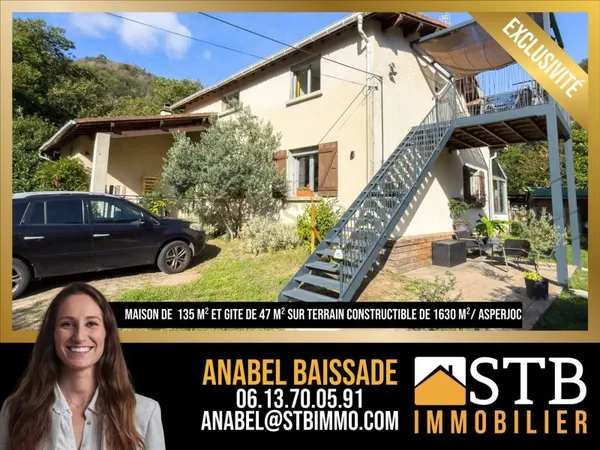 Propriété avec gîte et revenus locatifs, spa et source sur 16
