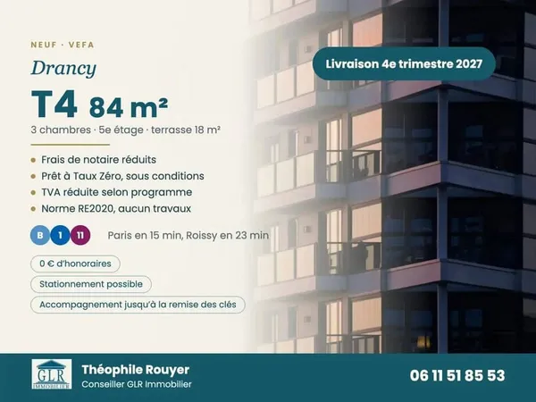 Appartement 4 pièces 84 m²