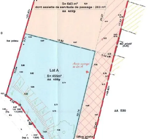 Terrain Constructible 455m²