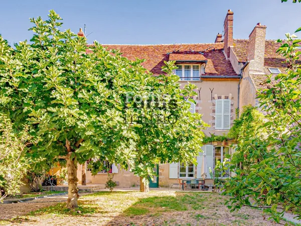 VILLENEUVE/YONNE-DEMEURE DE1880-522m²-8 CH-JARDIN-DÉPENDANCE