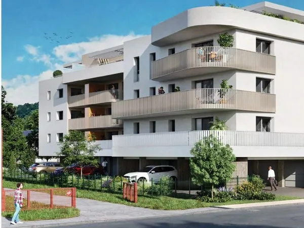 Appartement neuf T3 de 65,50m2, surface utile de 78,27m2
