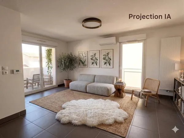 Appartement 3 pièces 59 m²